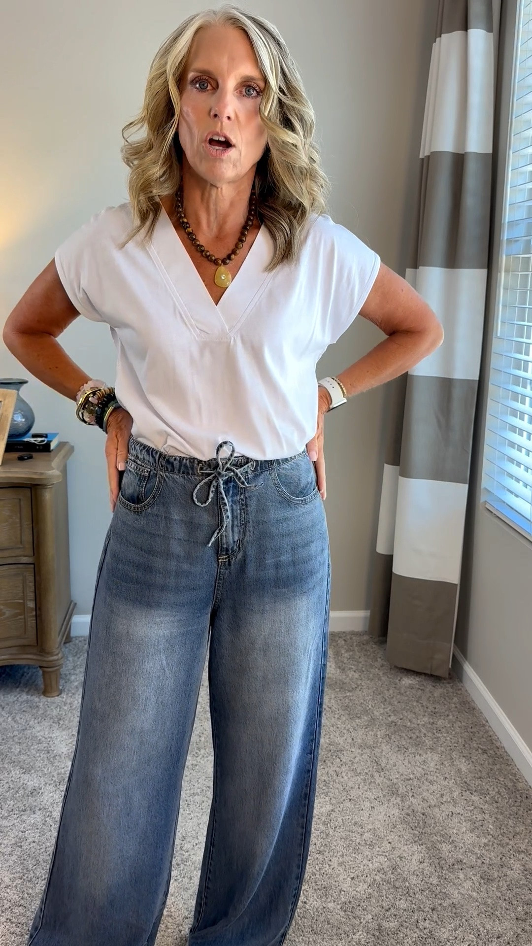 These tees are sooooo good. The perfect weight, love the v-neck and great to wear alone or layered. I’m in a 4, but can also wear 2

@Boden (US)

#LTKgrwm #LTKootd #LTKOver40