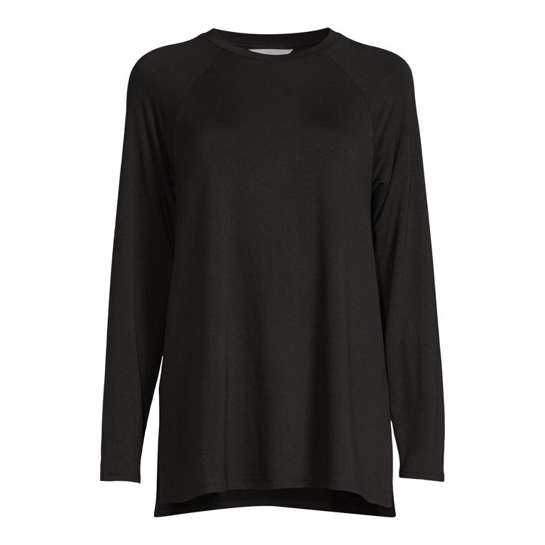 Time and Tru Women's Tunic Top with Long Sleeves | Walmart (US)