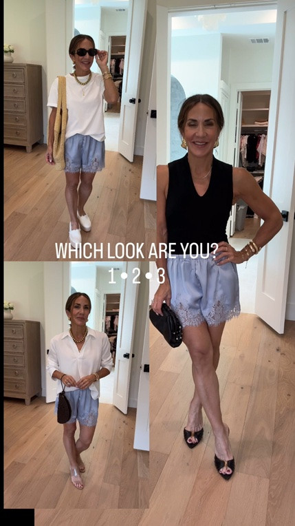 date night outfits
Satin lace shorts

#LTKOver40 #LTKPetite #LTKmomlife