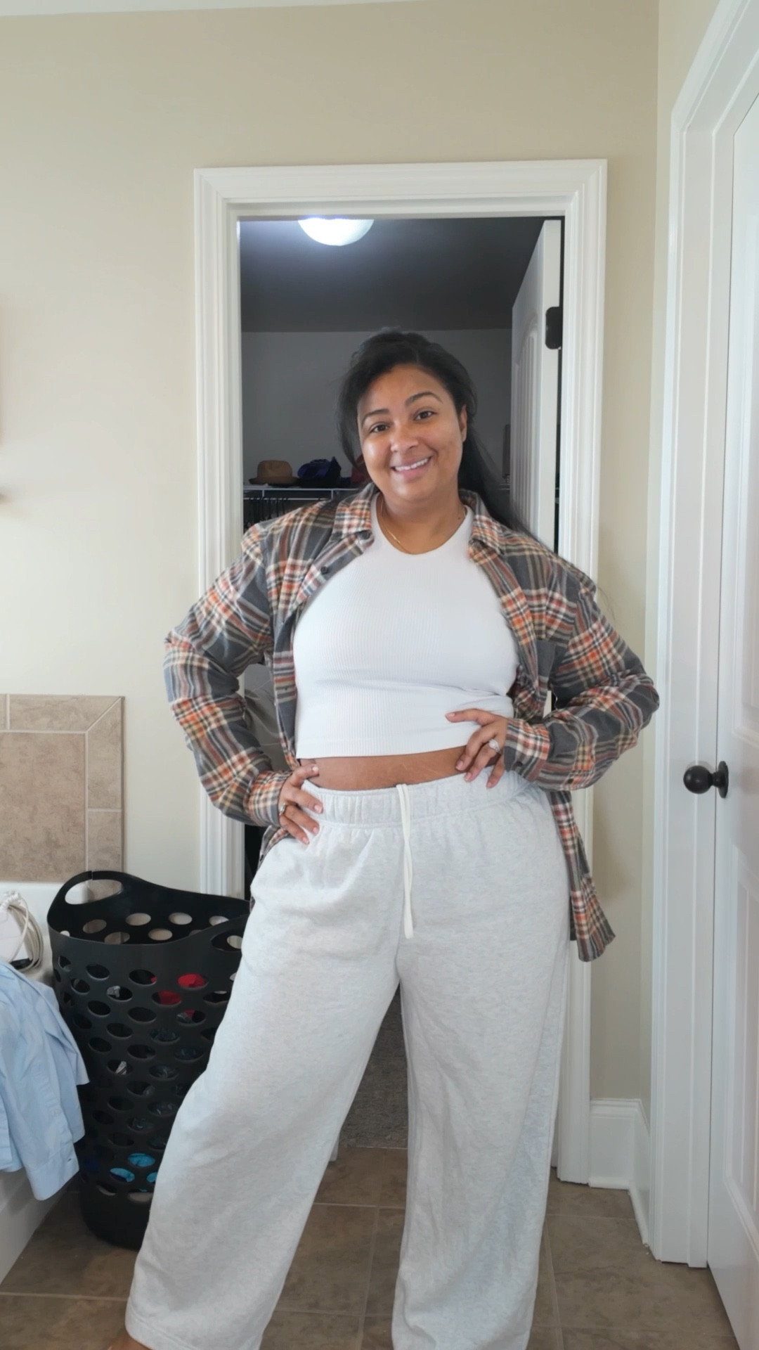 OOTD for a day of travel! Road trips with a lot of kids means being comfortable and this fit is just that comfy and cute and put together. And easy easy easy! 

#LTKootd #LTKMidsize #LTKCyberWeek