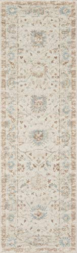 Momeni Anatolia Wool and Nylon Area Rug 2'3" X 7'6" Runner Beige | Amazon (US)