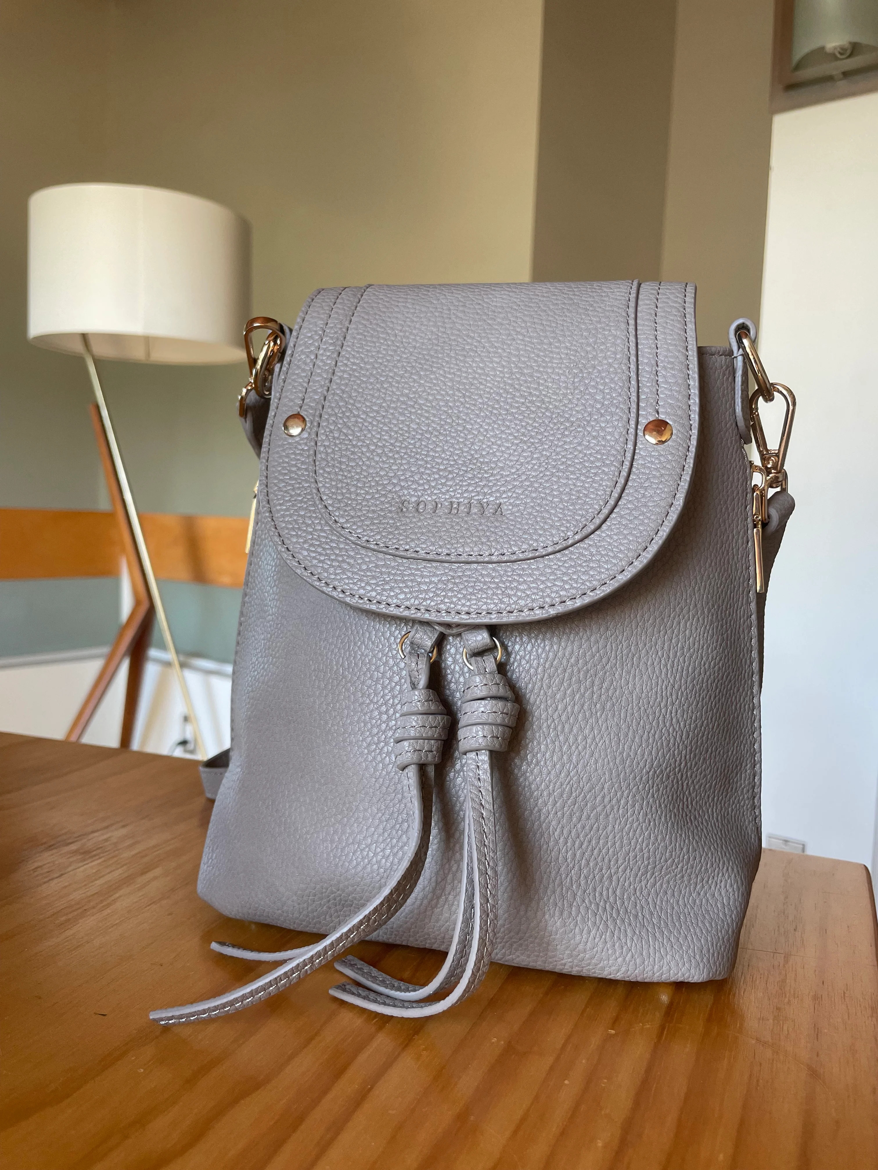 Zoe Convertible Small Backpack, Affordable Designer Bag, Vegan Leather | SOPHIYA