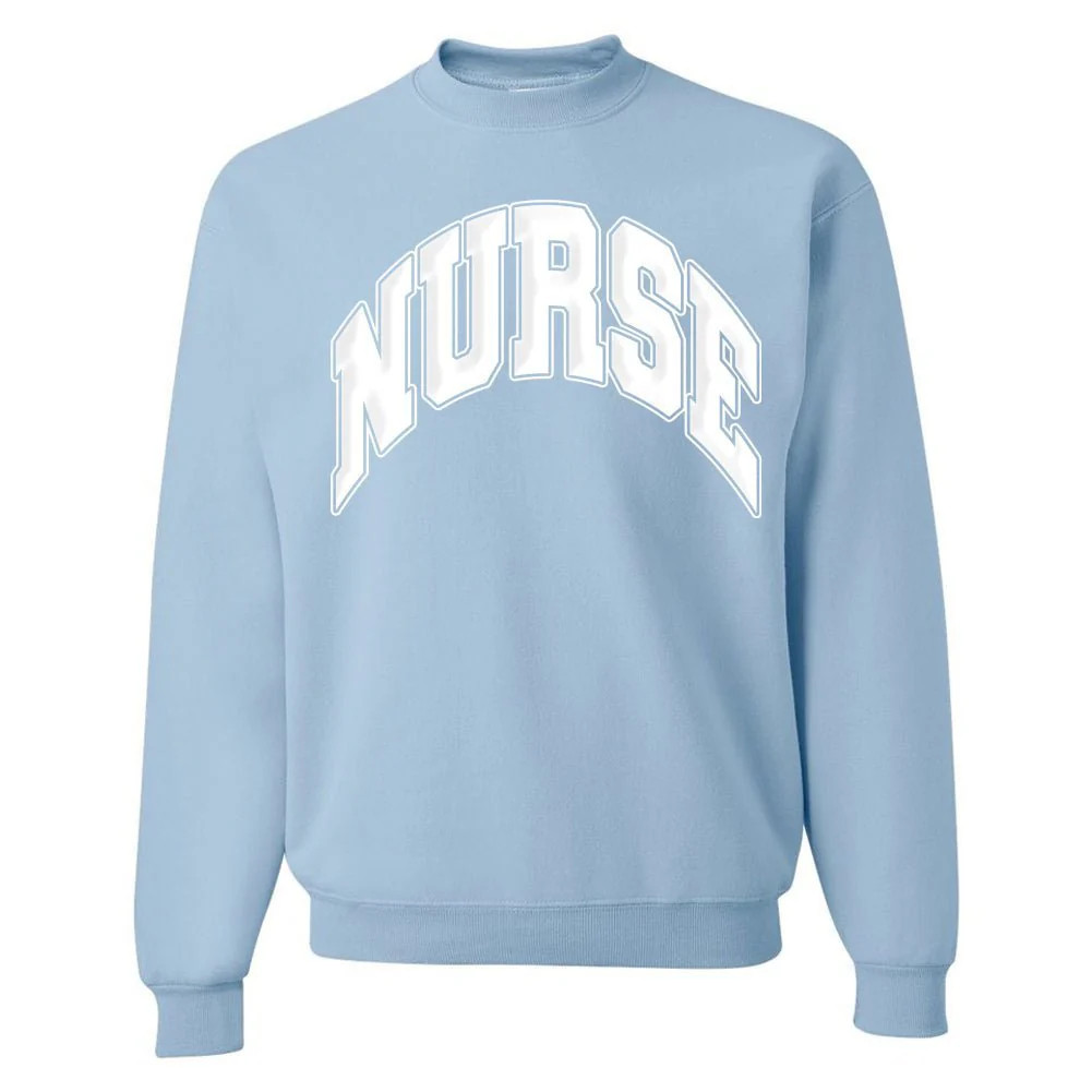 'Nurse' PUFF Crewneck Sweatshirt | United Monograms
