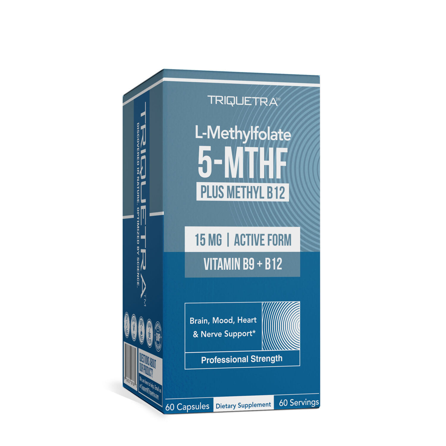 L-Methylfolate 5-MTHF 15mg - 60 Capsules (60 Servings) | GNC