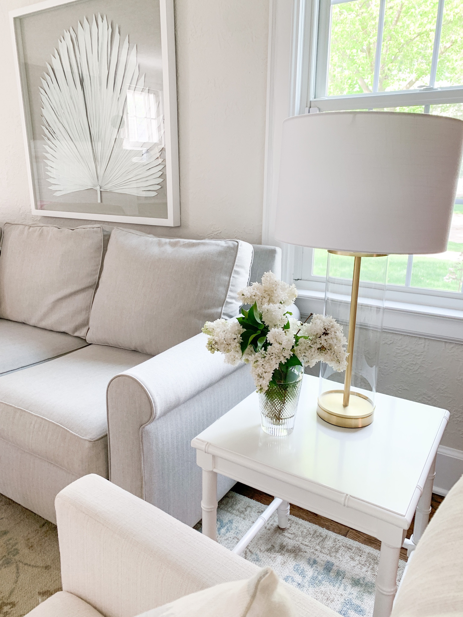 Living room, lamp, side table, coastal artwork 

#LTKhome #LTKunder100