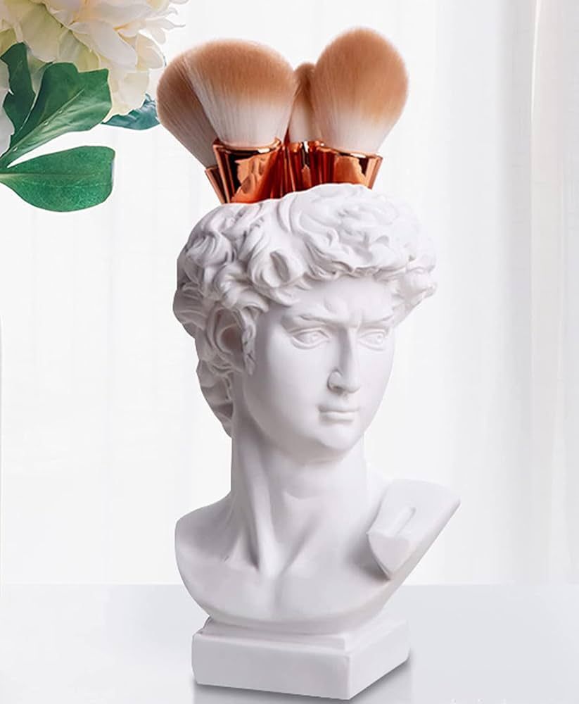 Head Vase, Hosrnovo Greek Statue Decor David Heads Planter for Garden and Home, Roman Style Vinta... | Amazon (US)