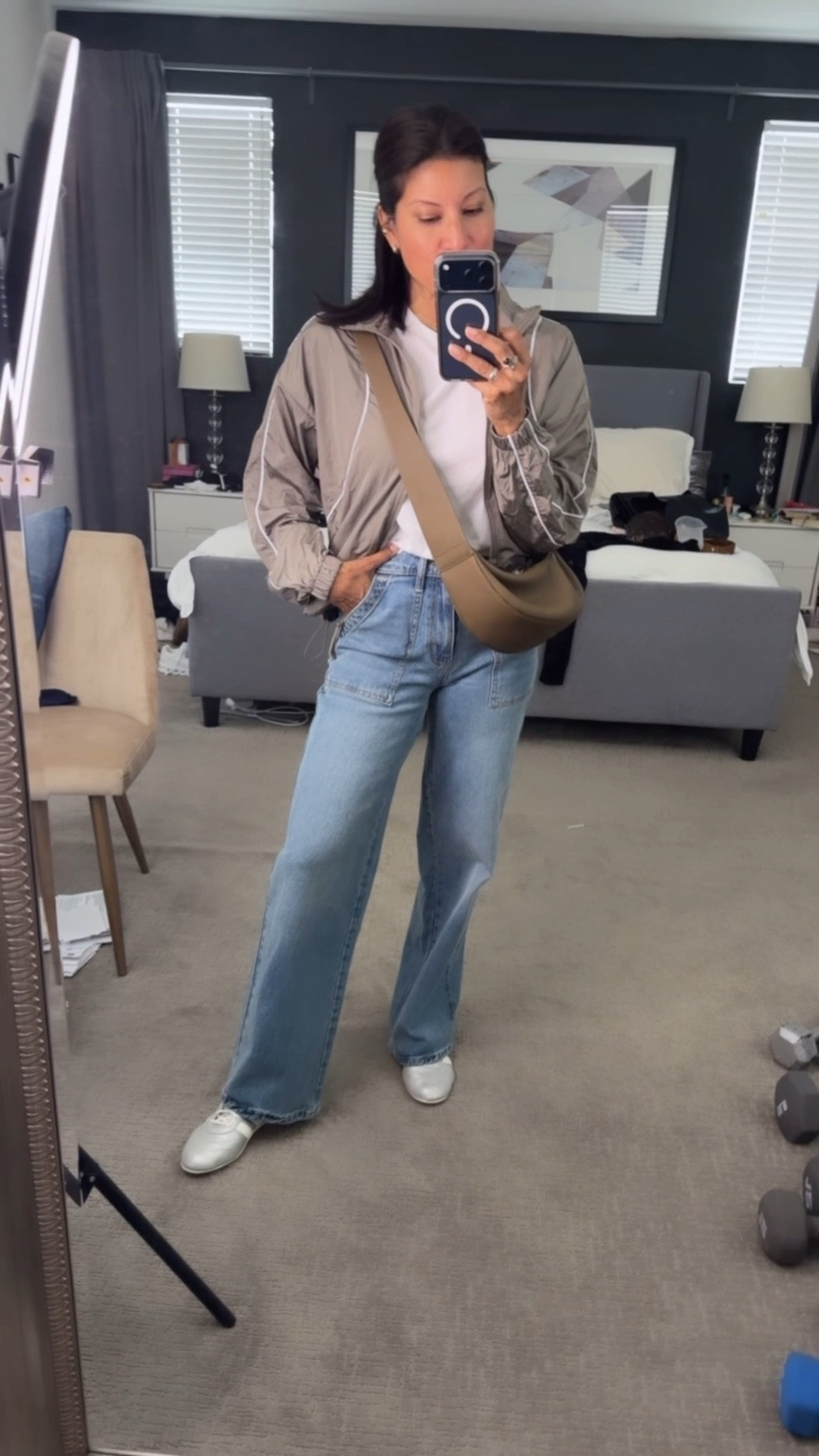 My ootd lunch look 

Jeans wearing 2 
Top small
Jacket xs 
Shoes tts 

#LTKmomlife #LTKOver40 #LTKootd