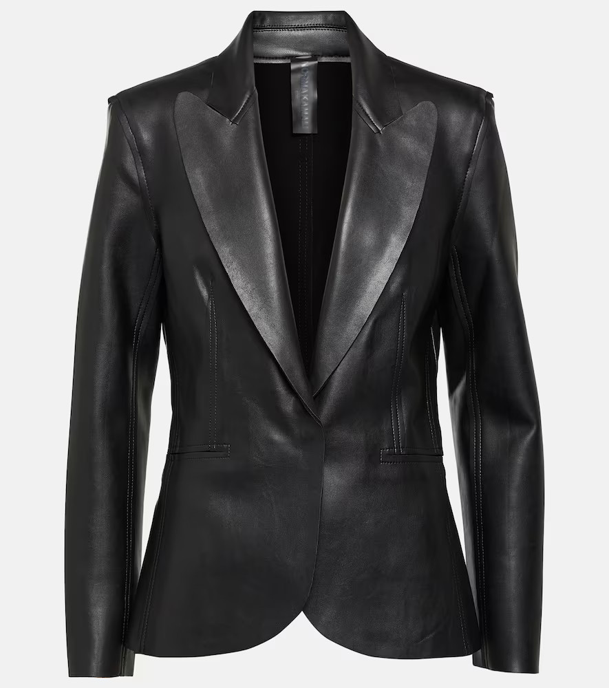 Norma Kamali Faux leather blazer | Mytheresa (DACH)