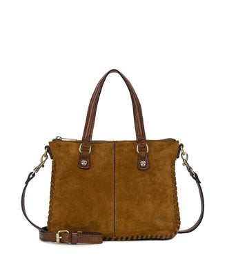 Brenna Satchel Crossbody - Suede | Patricia Nash Designs