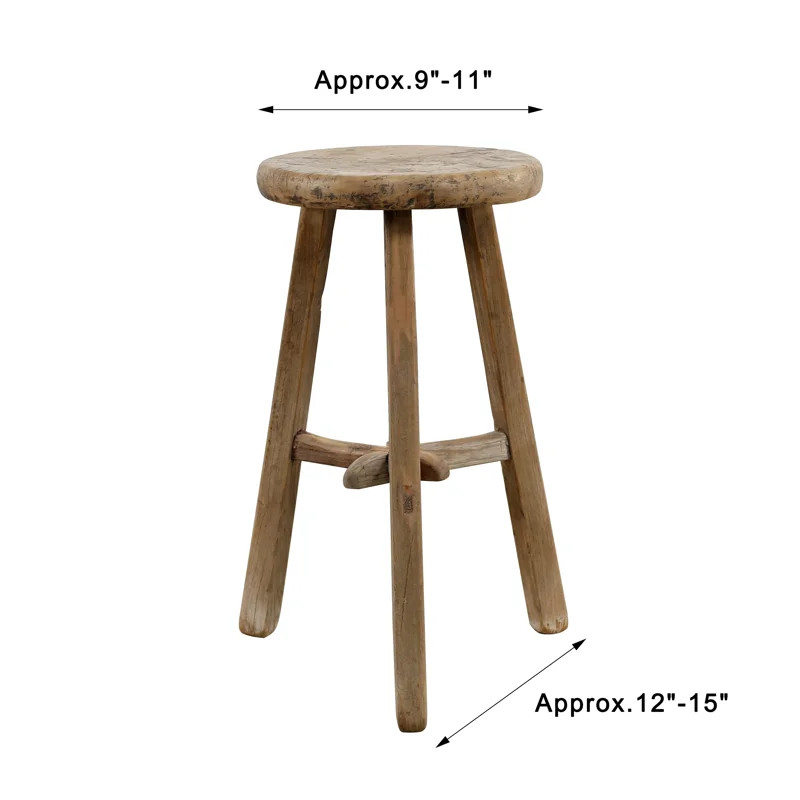 Foundry Select Marquise Solid Wood Accent Stool & Reviews | Wayfair | Wayfair North America