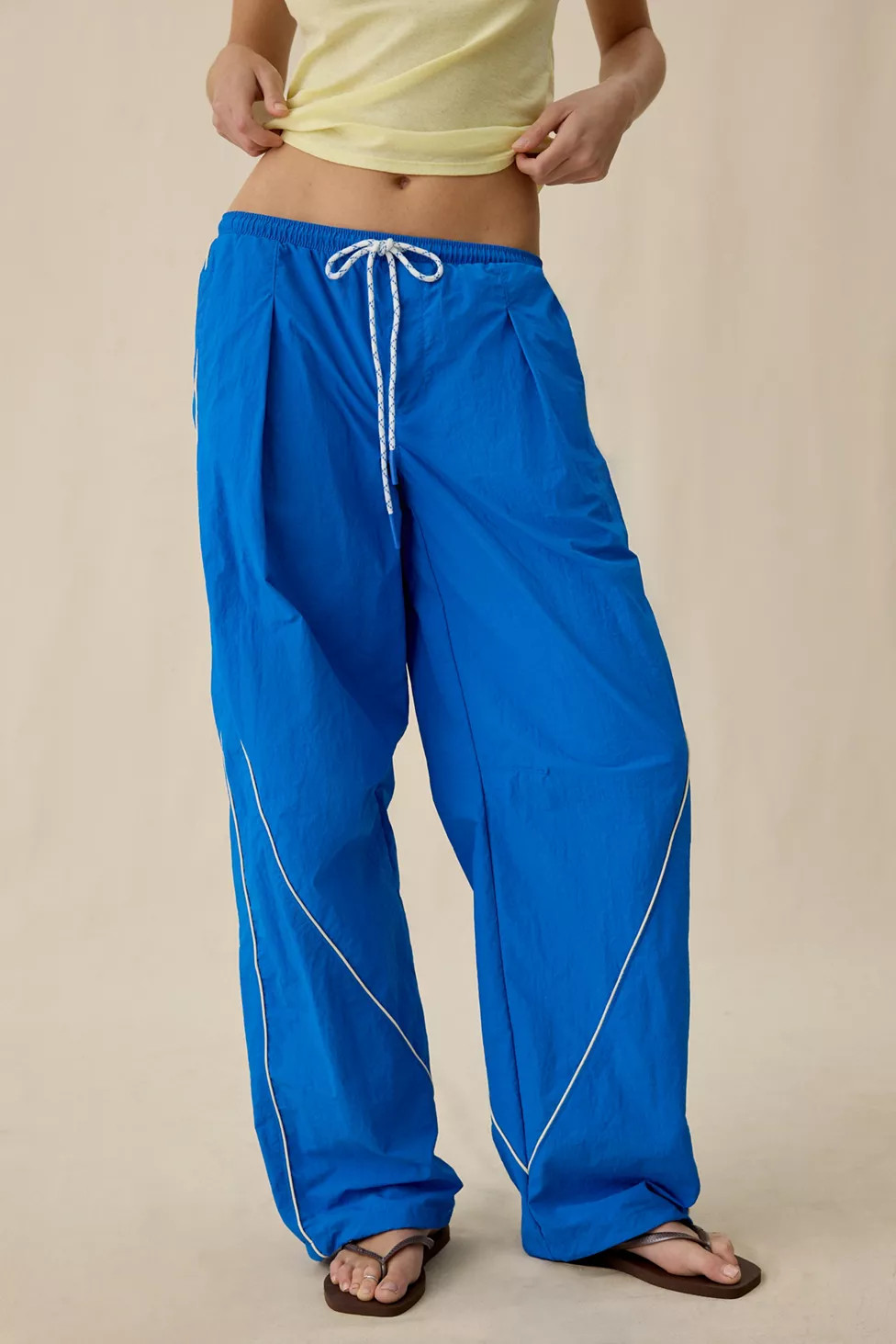 BDG Finish Line Low-Rise Baggy Track Pants | Urban Outfitters (US and RoW)