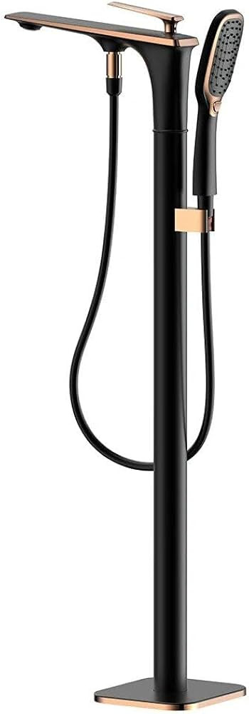 Elegant Freestanding Bathtub shower Faucet - Dual Control Mixer with Ceramic Valve Black/Rose Gol... | Amazon (US)