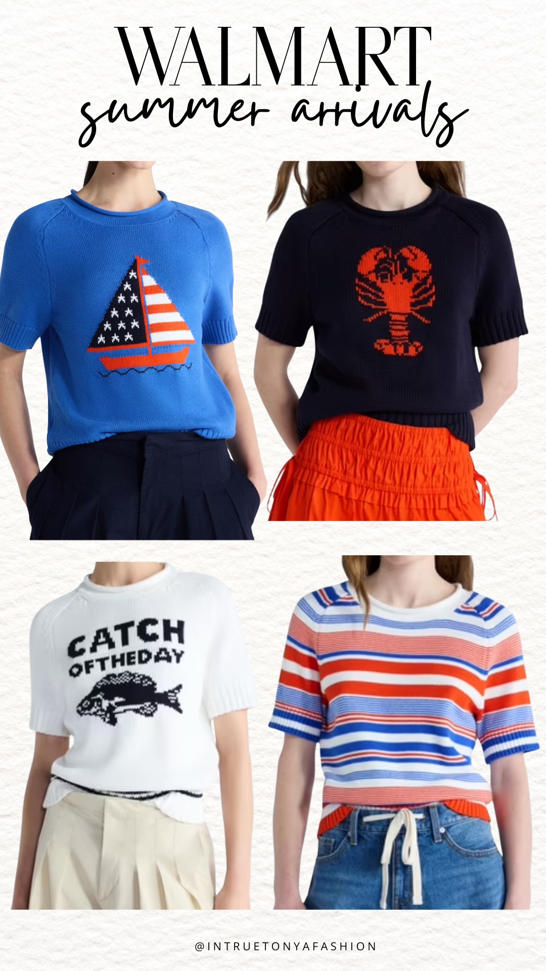 Walmart nautical tops for summer 

#LTKootd #LTKSeasonal #LTKPetite