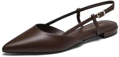 DREAM PAIRS Women's Slingback Dress Ballet Flats | Amazon (US)