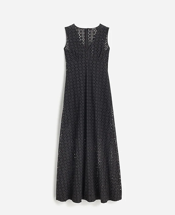 Eyelet V-Neck Maxi Dress | Madewell | Madewell