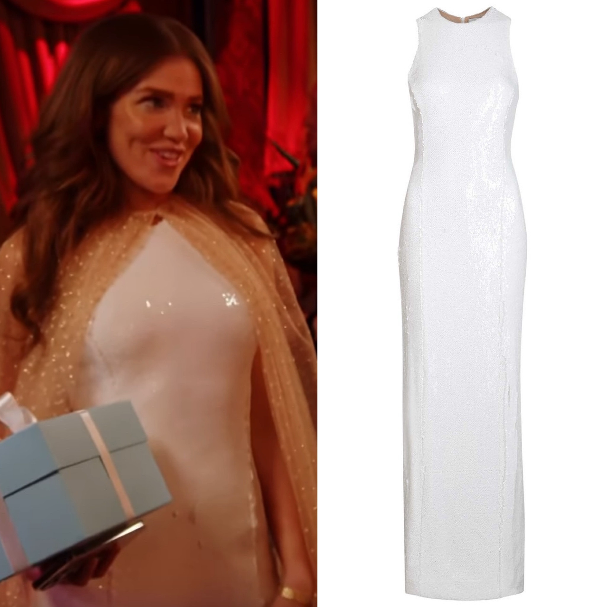 Brynn Whitfield’s White Sequin Gown 