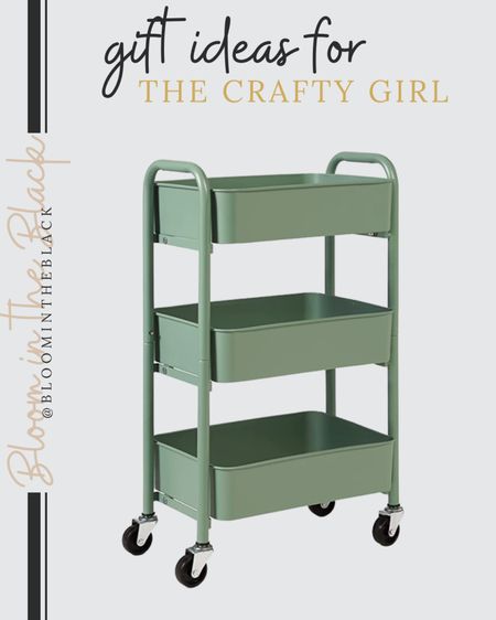 Gift for crafter, tiered rolling storage cart, sage green craft cart, storage and organization, Amazon, last minute gift

#LTKGiftGuide #LTKHoliday #LTKunder50