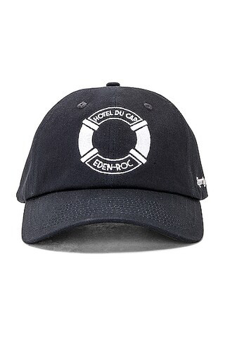 Sporty & Rich X Hotel Du Cap Eden Roc Buoy Hat in Navy & White | FWRD | FWRD 