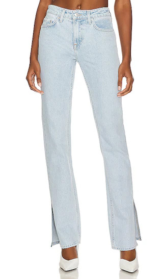 Hailey Low Rise Boot With Slit Hem in Arches | Revolve Clothing (Global)