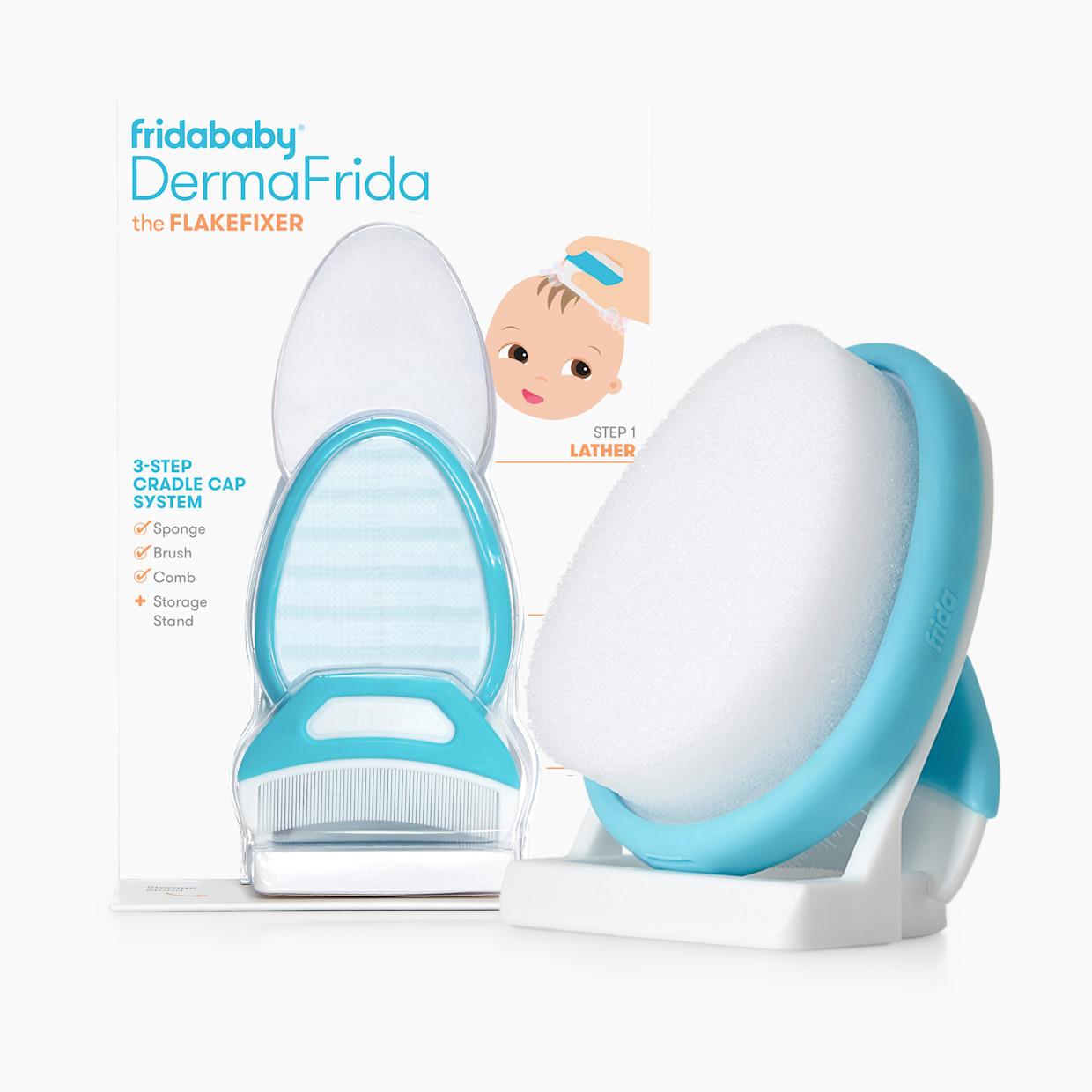 DermaFrida The FlakeFixer The 3-Step Cradle Cap System | Babylist