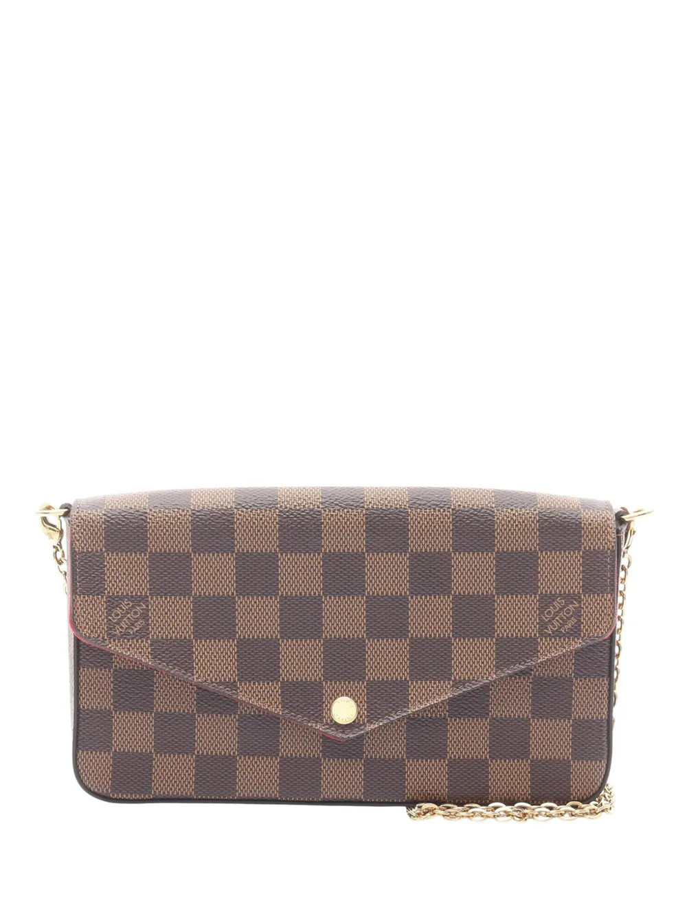 Louis Vuitton Pre-Owned 2019 Damier Ebene Pochette Felicie crossbody bag - Brown | Farfetch Global