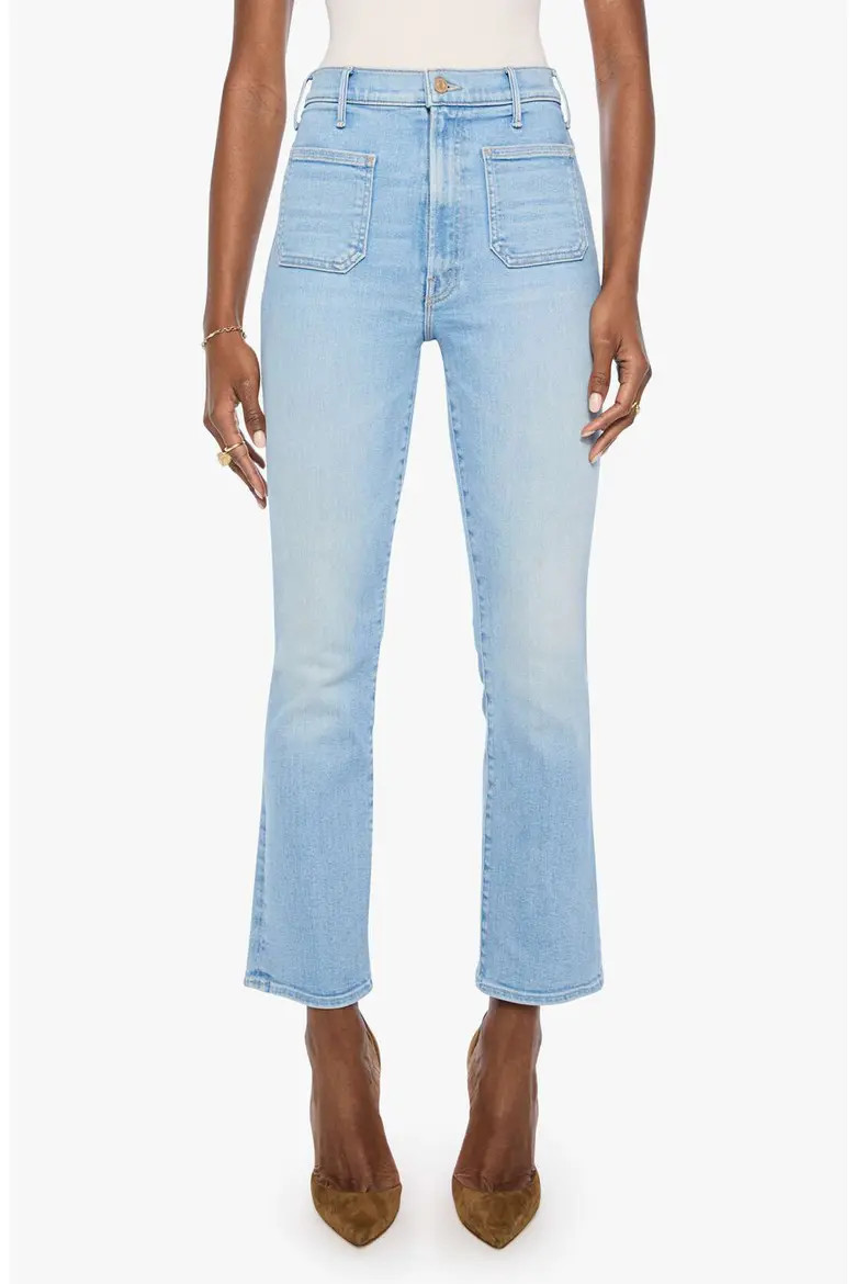 The Hustler Patch Pocket High Waist Ankle Flare Jeans (Your Turn) (Women) | Nordstrom | Nordstrom