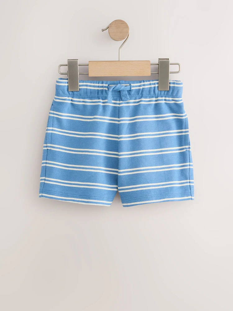 Blue Stripe Textured Shorts (3mths-7yrs) | Next US