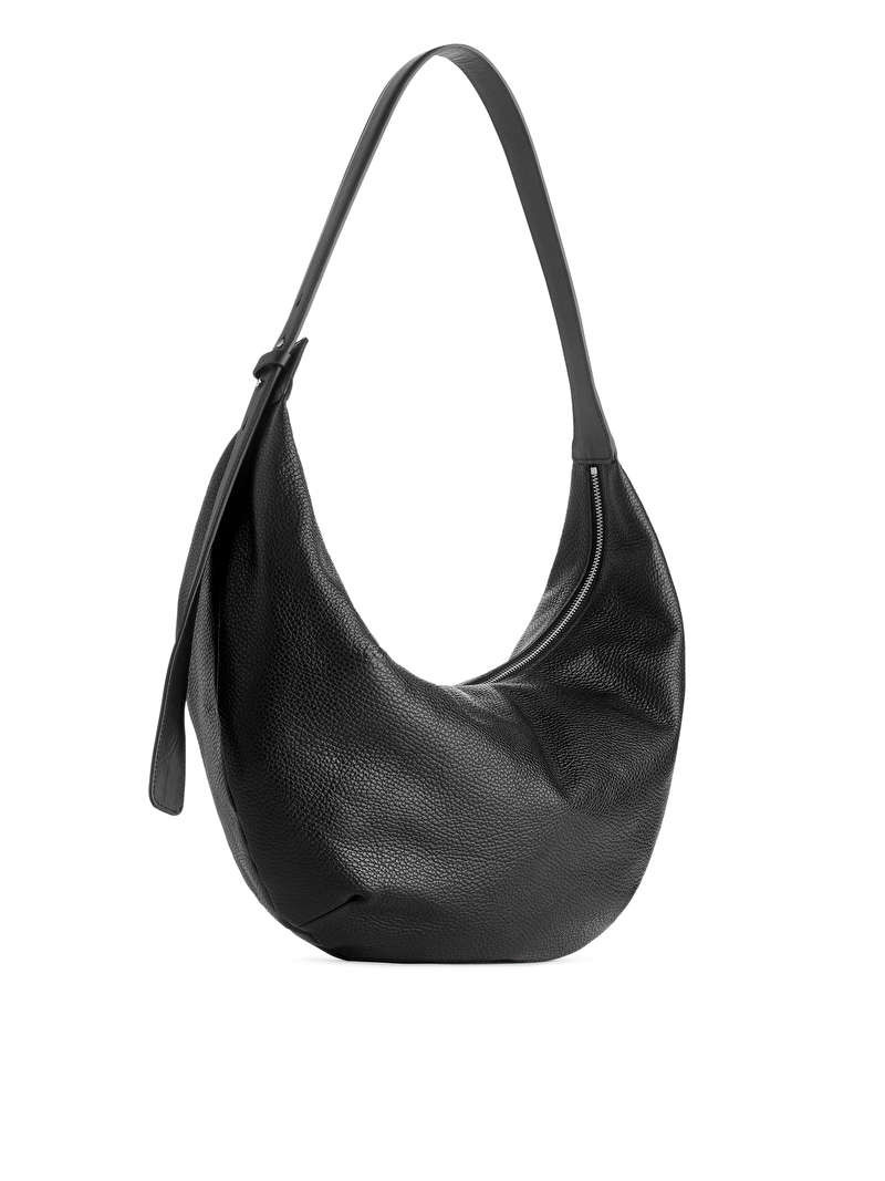 Curved Leather Bag | ARKET (US&UK)