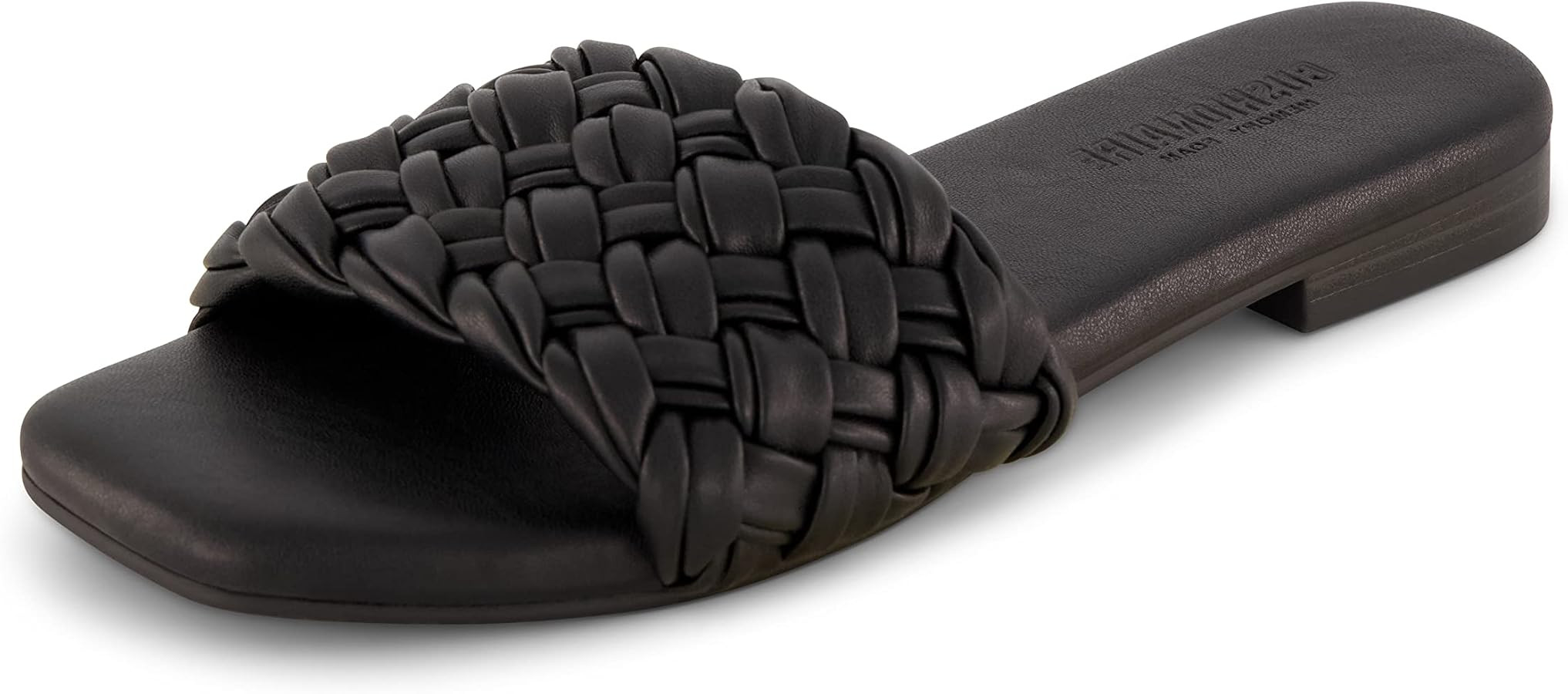 CUSHIONAIRE Women's Fez woven slide sandal +Memory Foam, Wide Widths Available | Amazon (US)