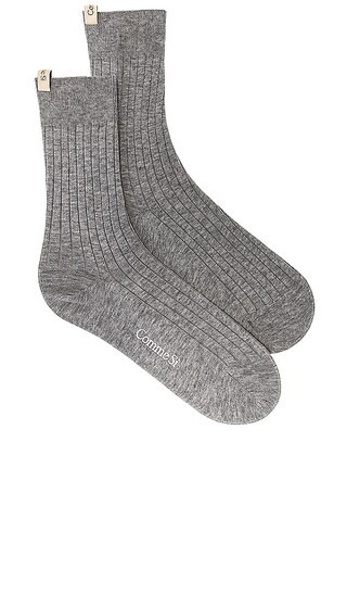 The Yves Sock in Heather Grey | Revolve Clothing (Global)
