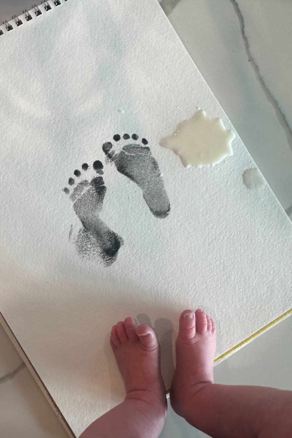 Sharing the no-touch ink pad I used to create baby footprint art! This kit is just like what they use in the hospital - super quick, easy to use and safe since the ink doesn’t actually touch baby’s foot. You can use each pad a *few* times - but it’s nice it comes with several in case you need a re-do or want to make a lot of prints! Would make a great baby shower gift. I can’t wait to frame these baby footprints for nursery art! 

Spilled milk not included  

#LTKBump #LTKBaby