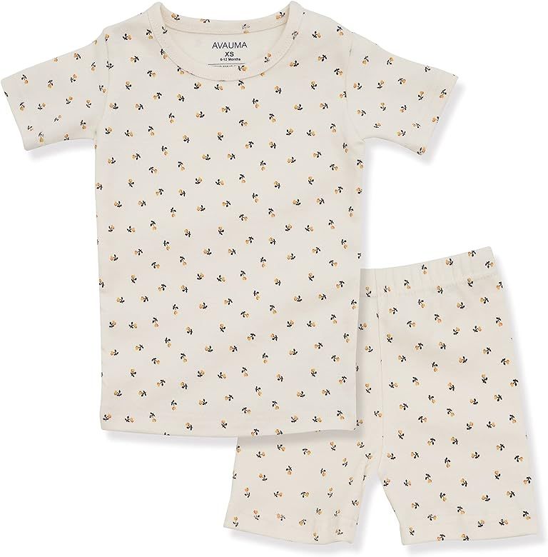 Amazon.com: AVAUMA Baby Boys Girls Pajama Set 6M-7T Kids Toddler Snug fit Pattern Design Pjs Cott... | Amazon (US)