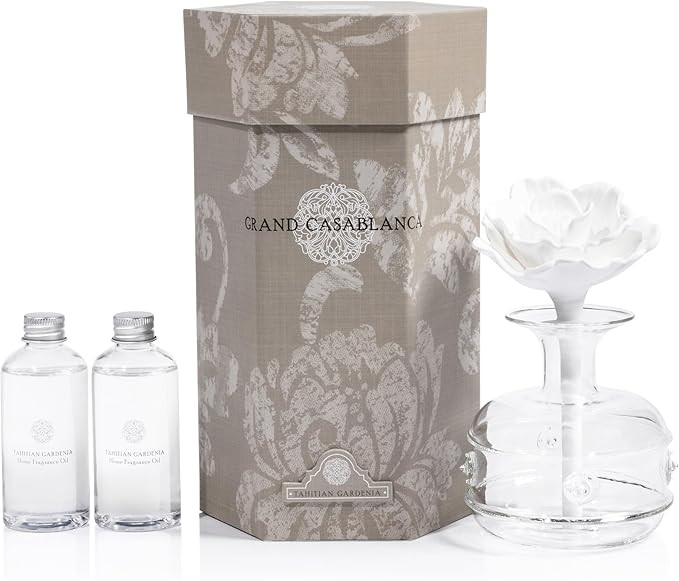 Zodax Grand Casablanca Porcelain Oil Diffuser - Home Fragrance Oil Diffuser Ideal for Living Room... | Amazon (US)