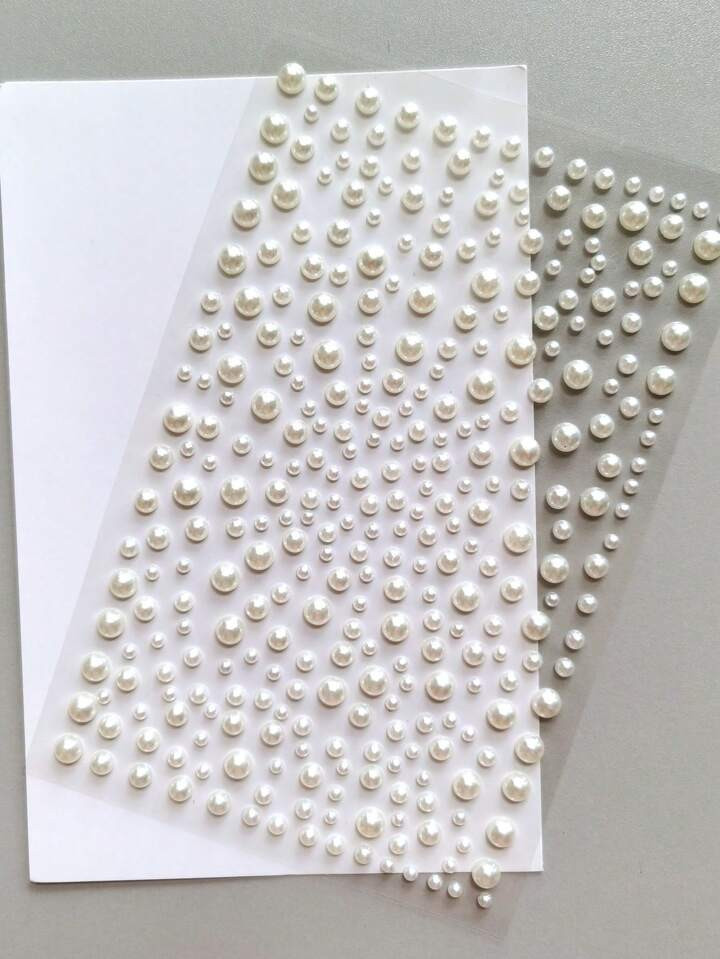 1sheet Pearl Stickers DIY Home Decoration - Self-Adhesive Flat Back Pearls For Nails, Phones, And... | SHEIN