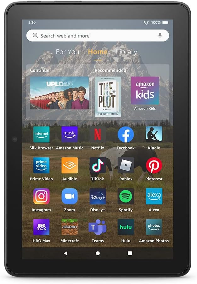 Amazon Fire HD 8 tablet, 8” HD Display, 64 GB, 30% faster processor, designed for portable ente... | Amazon (US)