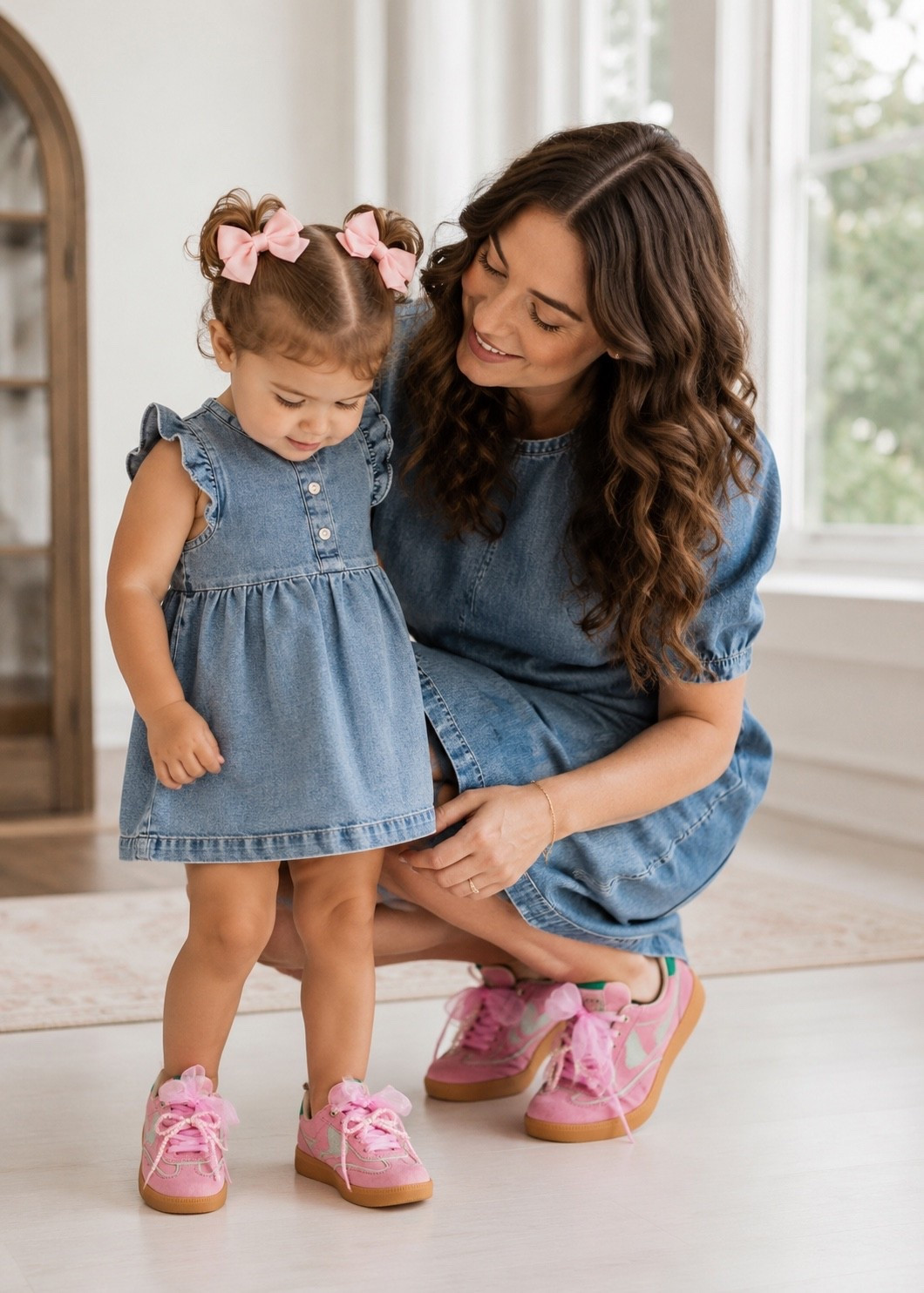 Just ordered these super fun matching mom and me shushop sneaker style! They are in our favorite color with pearls and bows… I mean come on! How perfect are they!

#LTKootd #LTKmomlife #LTKKids