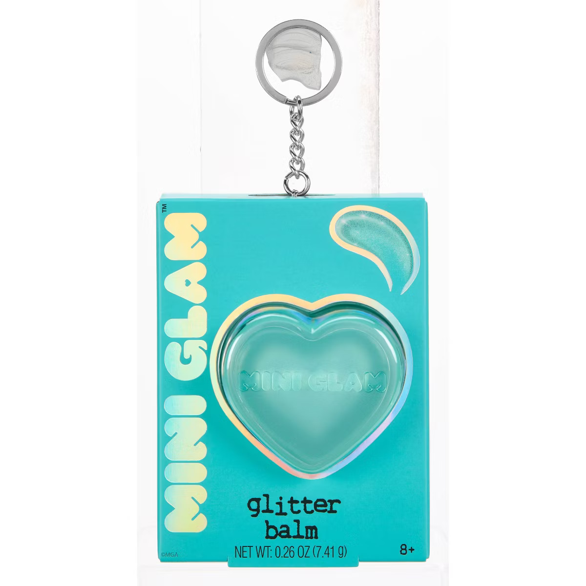 Mini Glam Cosmetics - Heart Glitter Balm Teal | Target