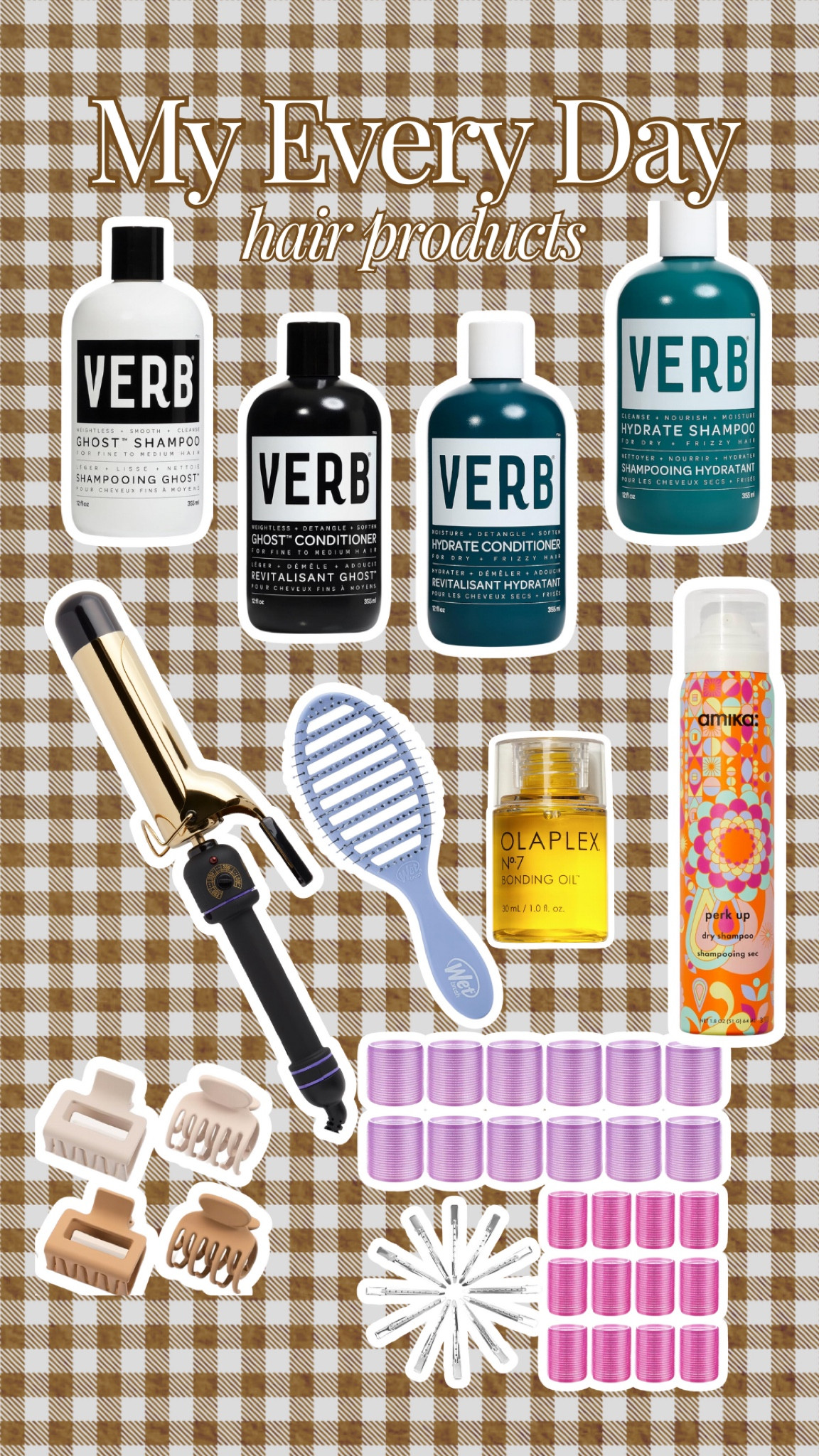 My every day products for my hair care ♥️