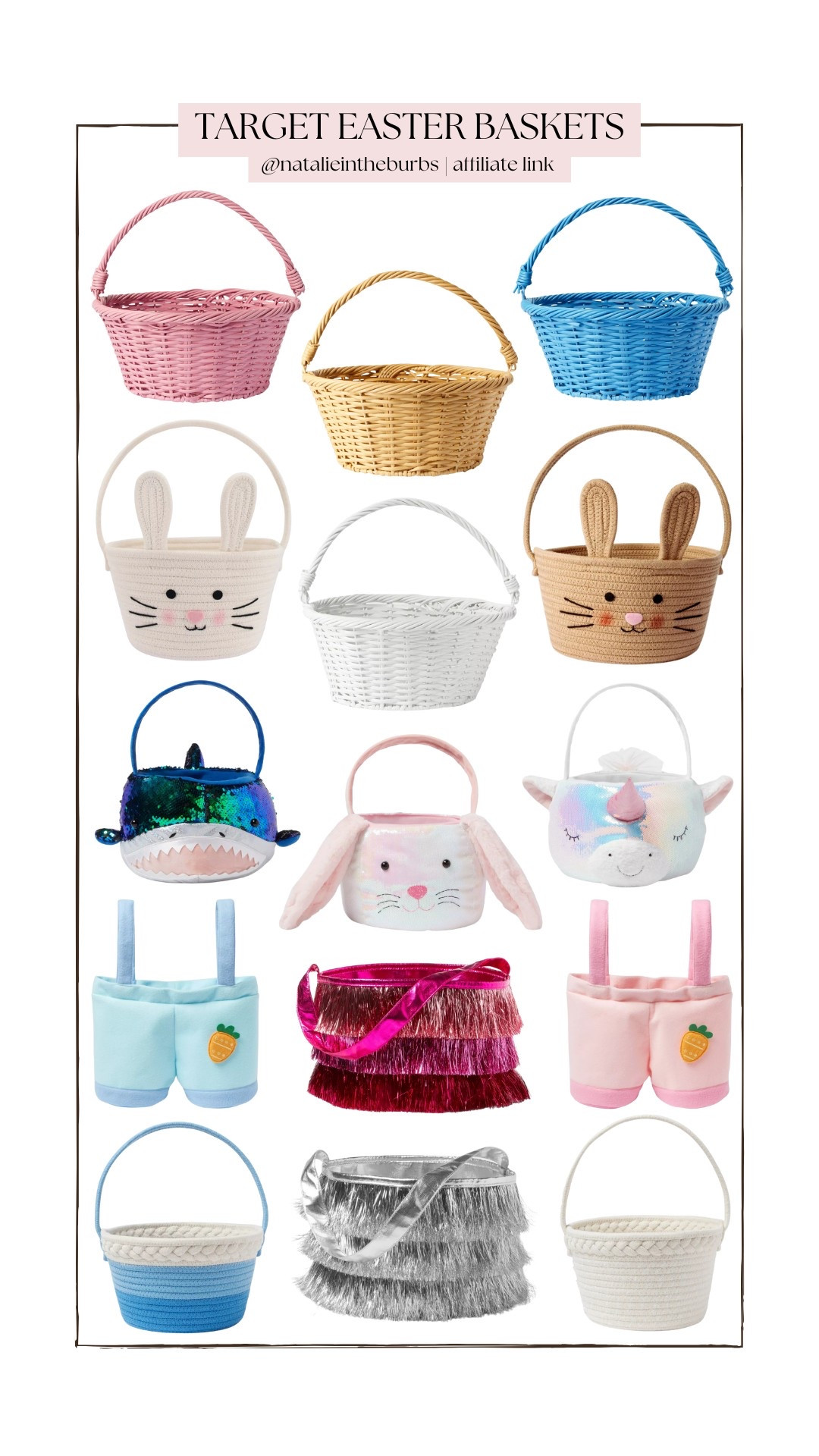 Target is serving up some egg-cellent Easter basket options that won't break the bank! I'm totally vibing with the tassel/fringe style—giving off those major Swiftie feels! 🌼✨ Linking all the goodies here for you! #easterbasket #targetfinds #affordablefashion #swiftievibes #ltk #ltkunder50 

#LTKSeasonal #LTKKids #LTKSaleAlert