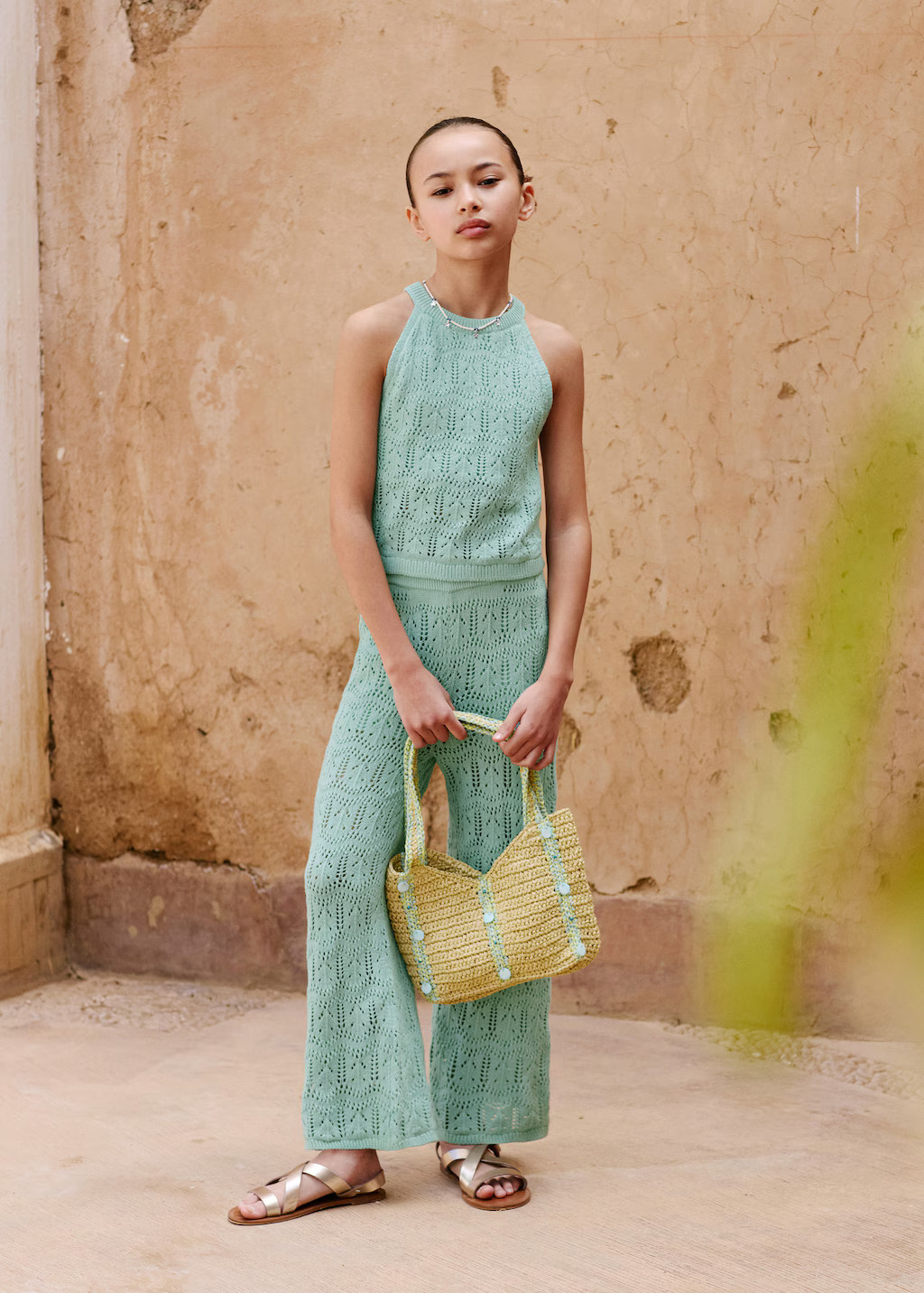 Openwork knit top - Kids | MANGO USA | Mango (US/MX/AU)