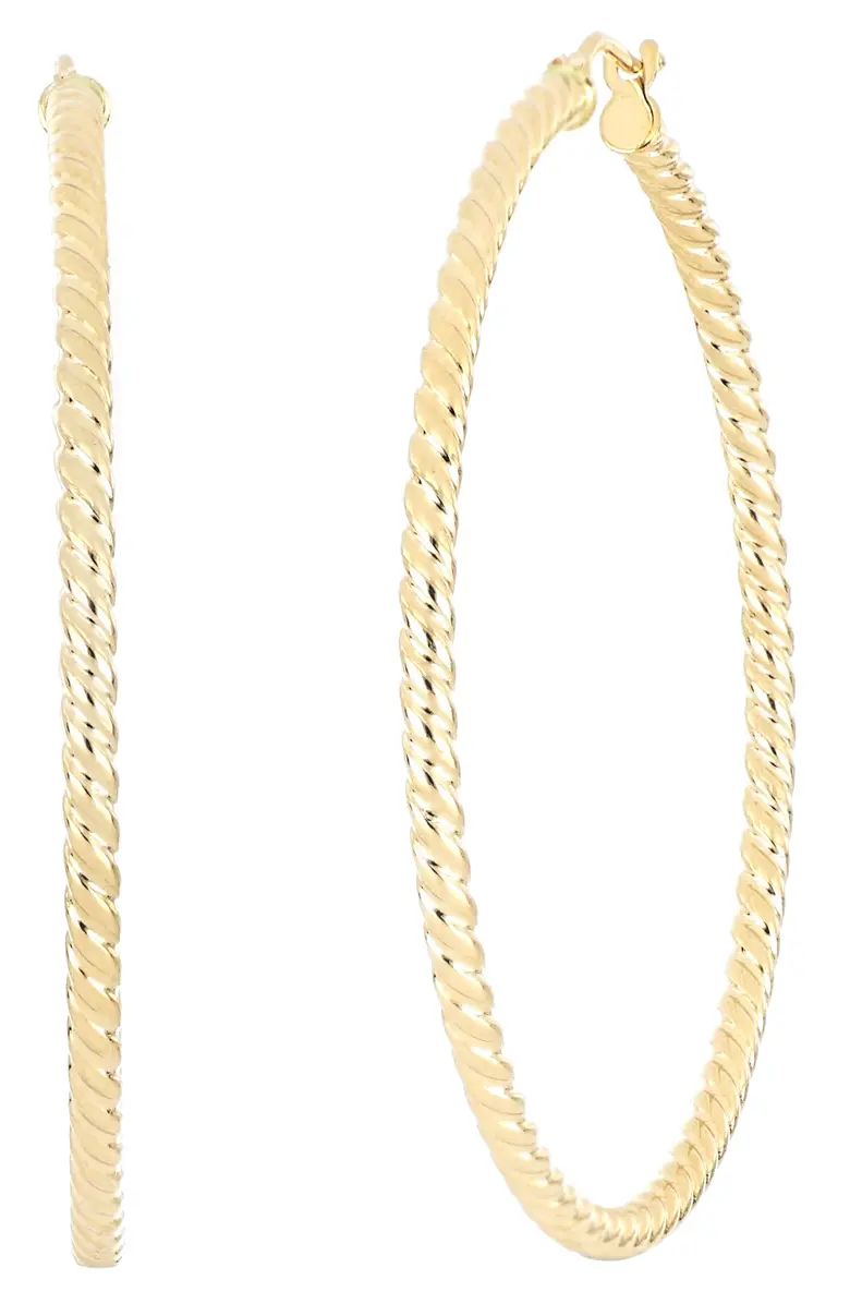 Bony Levy 14K Gold Twisted Hoop Earrings | Nordstrom | Nordstrom