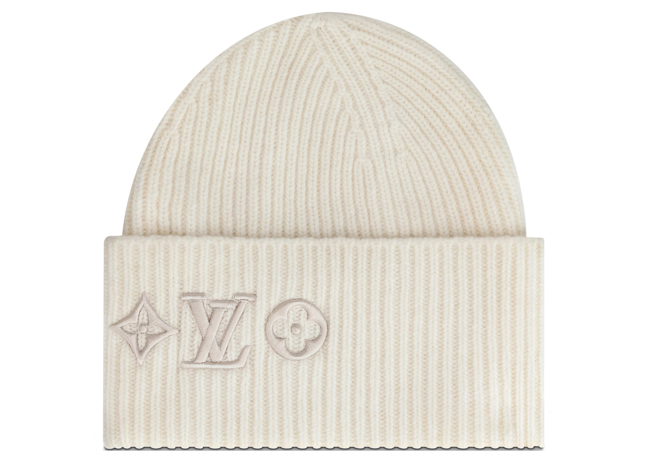 Women's Louis Vuitton LV Headline Beanie in White | StockX