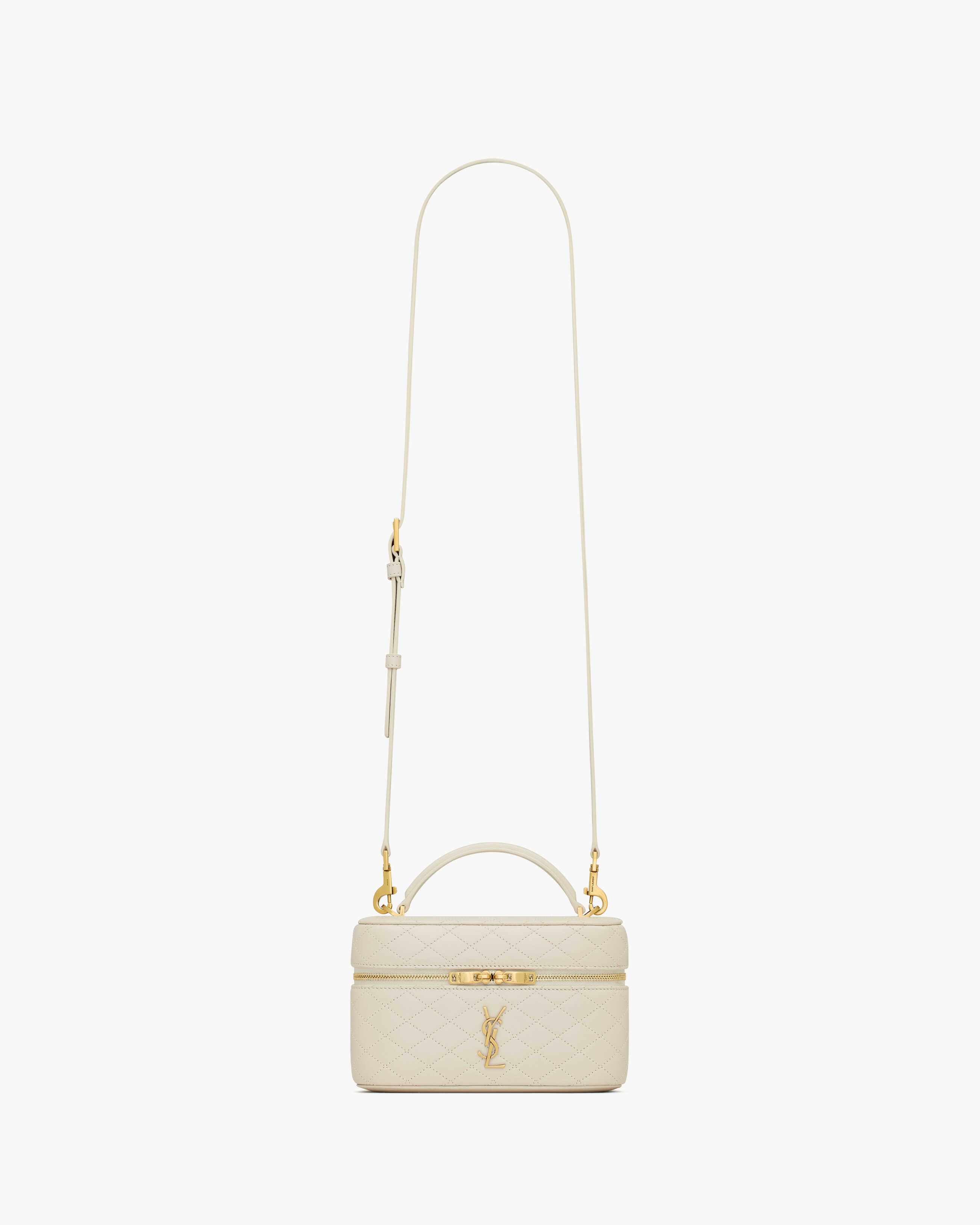 Saint Laurent Gaby Vanity Bag In Lambskin - White - Women - One Size | Saint Laurent Inc. (Global)