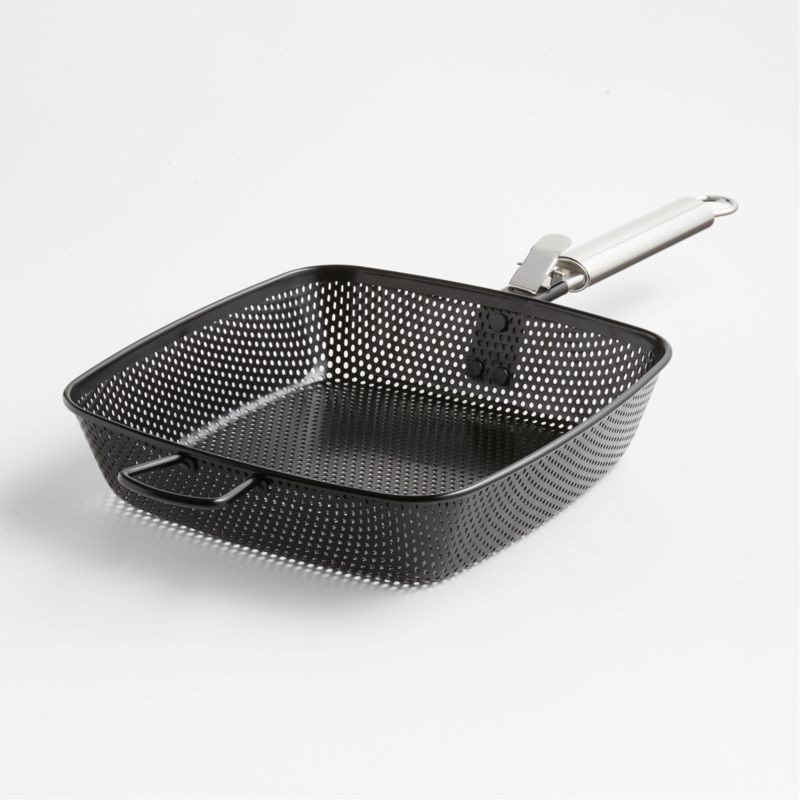 Crate & Barrel Outdoor Square Fry Pan + Reviews | Crate & Barrel | Crate & Barrel