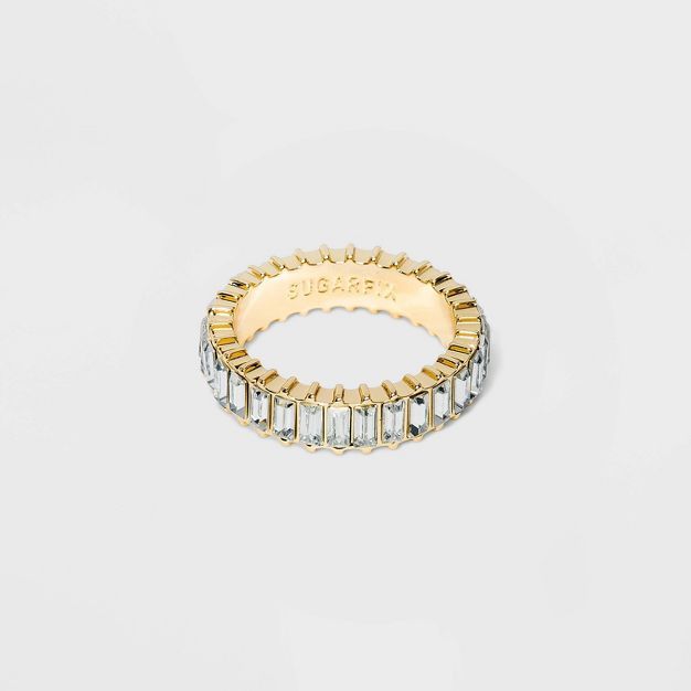 SUGARFIX by BaubleBar Baguette Crystal Statement Ring | Target