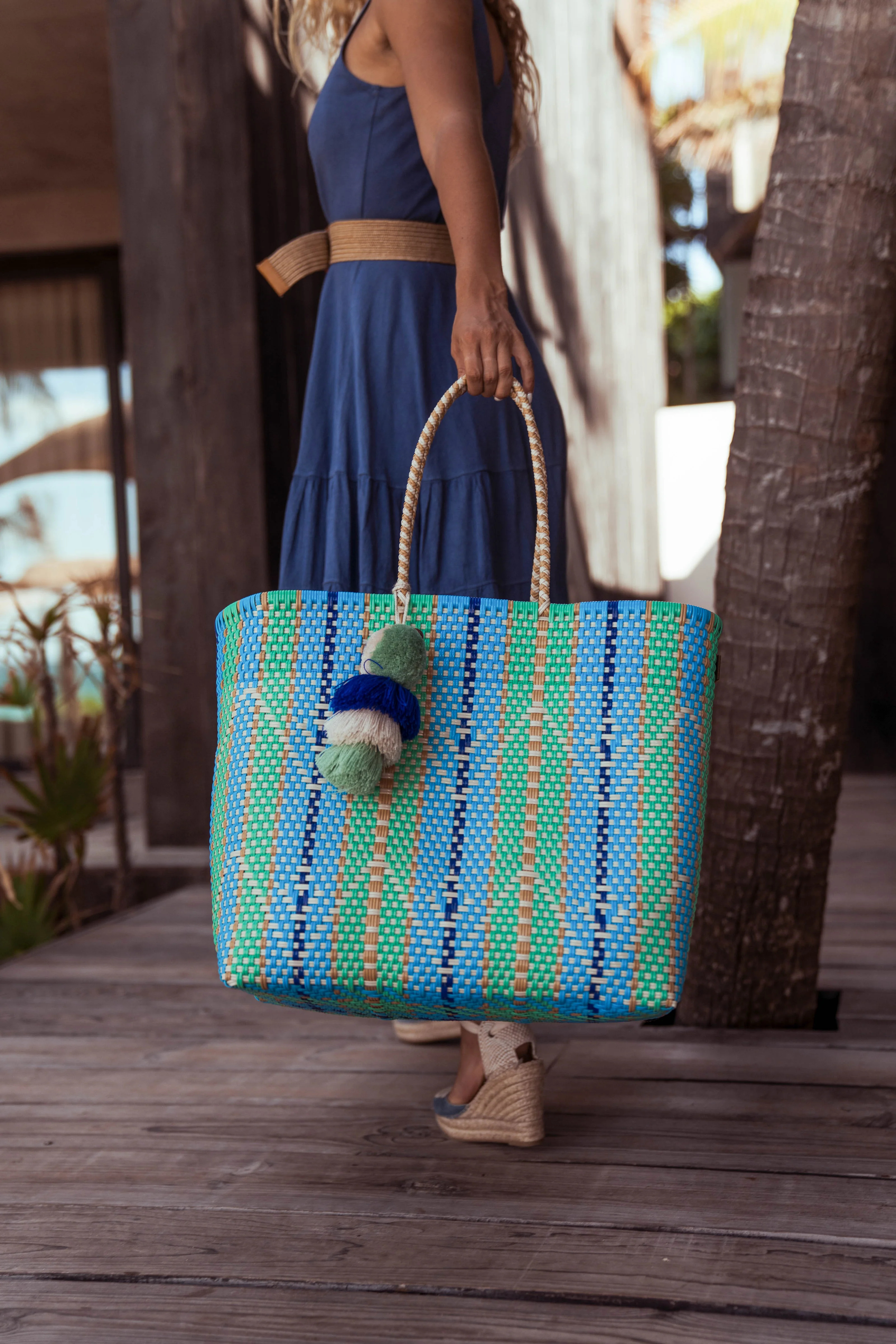 Large - Harbor View Citron Tote (Pre - Order) | Squeeze De Citron