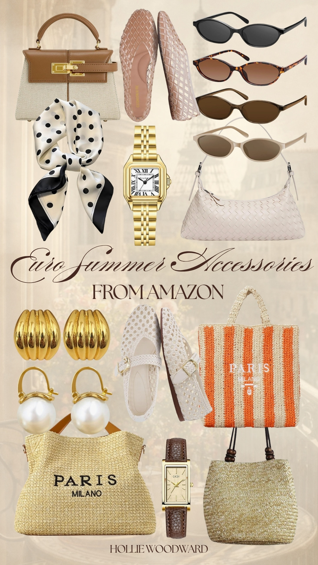 euro summer accessories all from amazon 🖤 

 