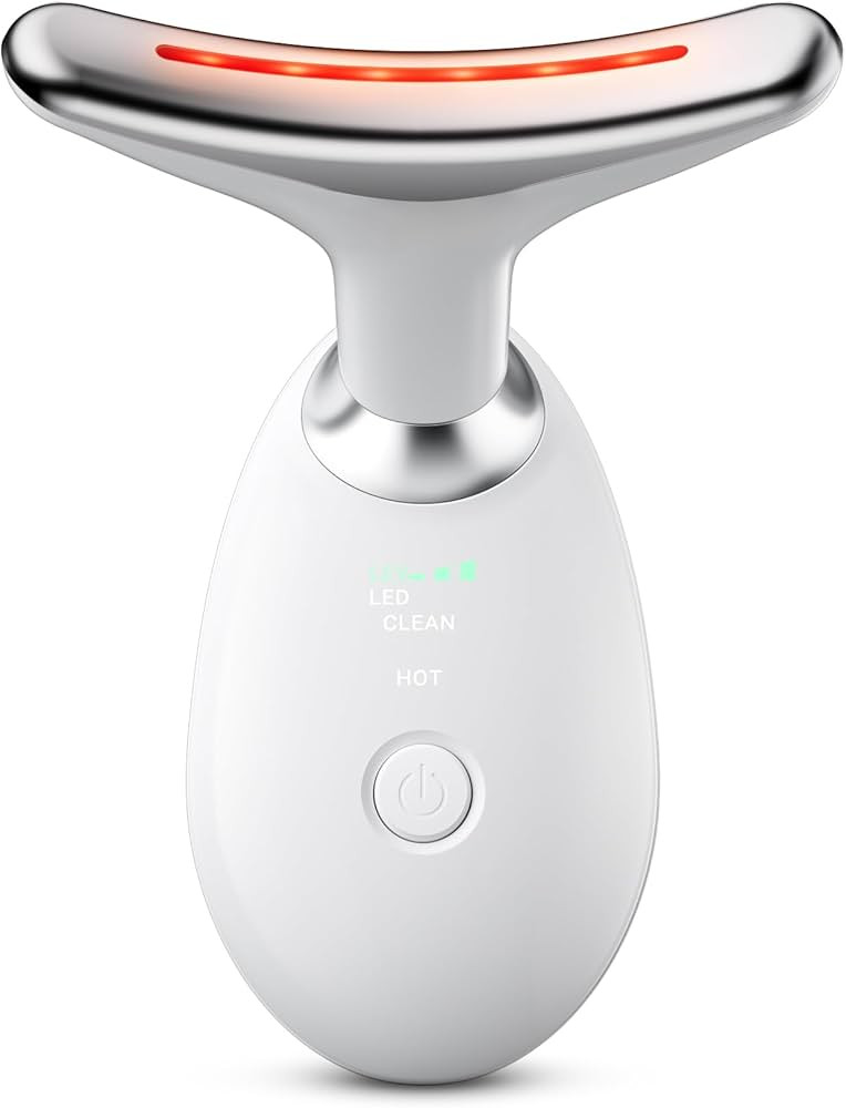 Face Neck Tool for Skin Care, Electric Neck Face Lifting Device for Wrinkle Removal (White) | Amazon (US)