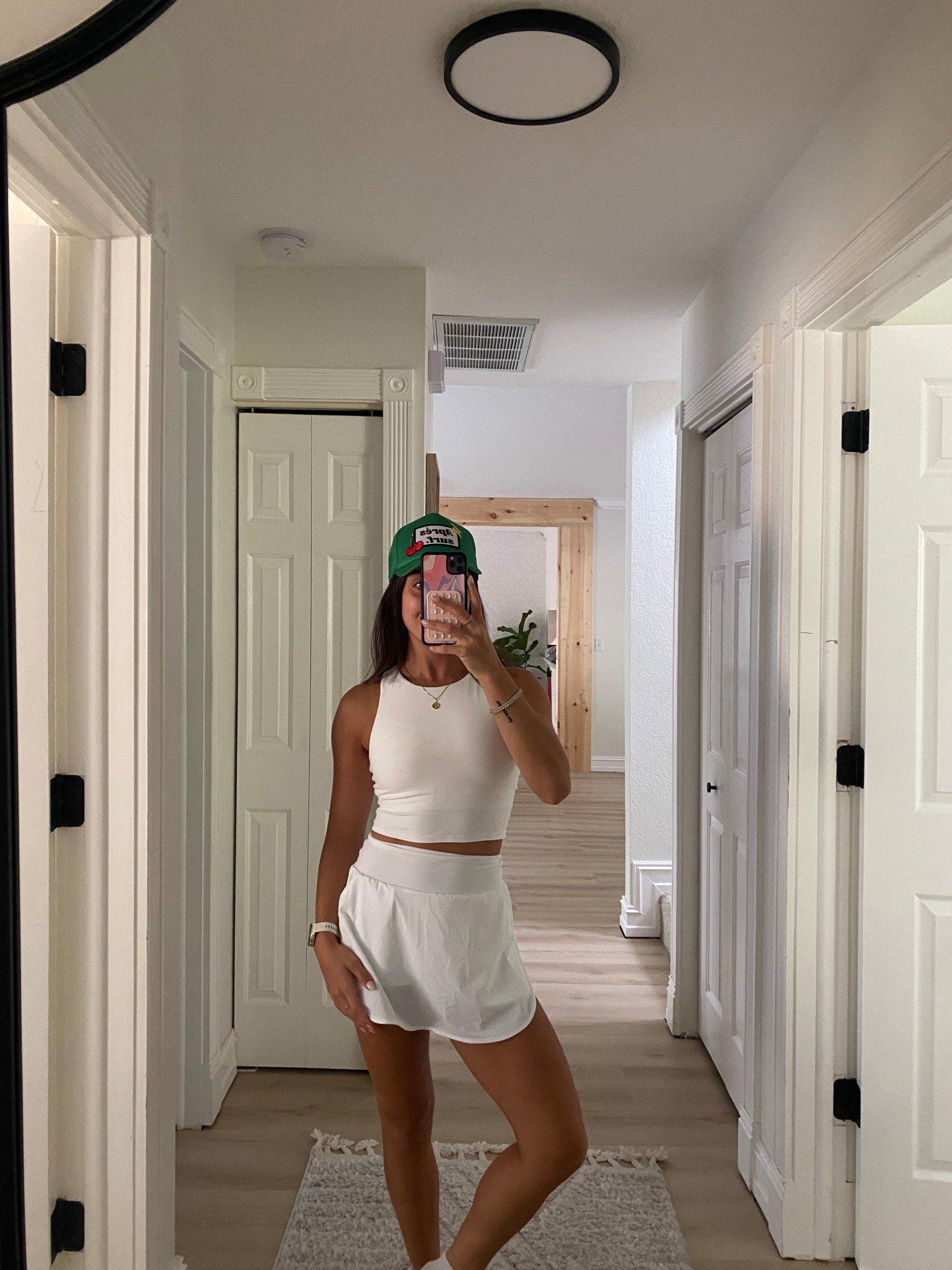 Sunday morning coffee date outfit! Cutest tennis skirt wearing size small 

#LTKActive #LTKFindsUnder50 #LTKFindsUnder100