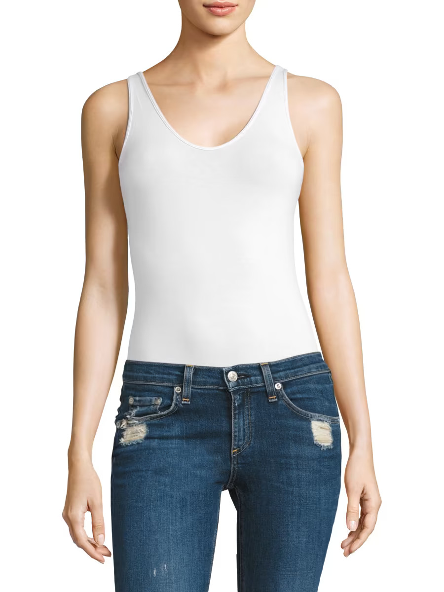 ATM Anthony Thomas Melillo V-Neck Stretch-Modal Bodysuit | Saks Fifth Avenue